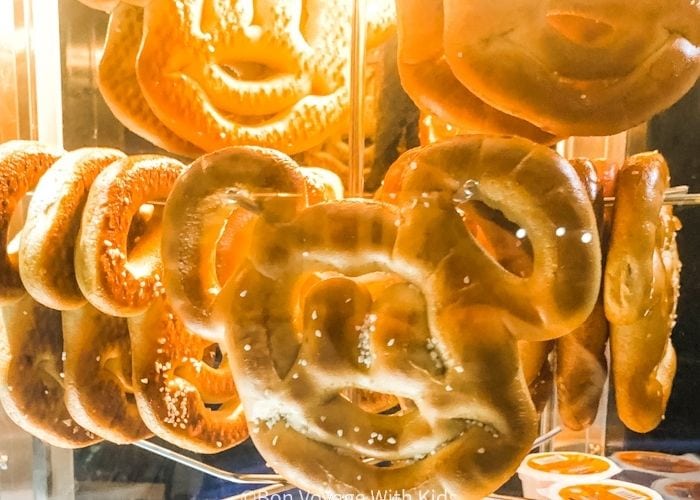 Mickey Soft Pretzel best snacks in Disney World