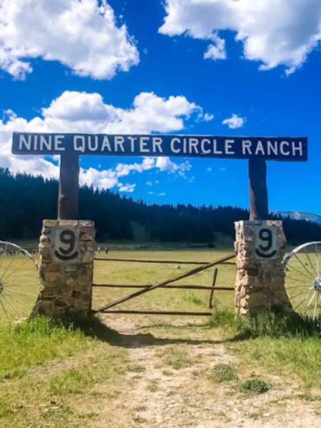 entrance to nine quarter circle ranch