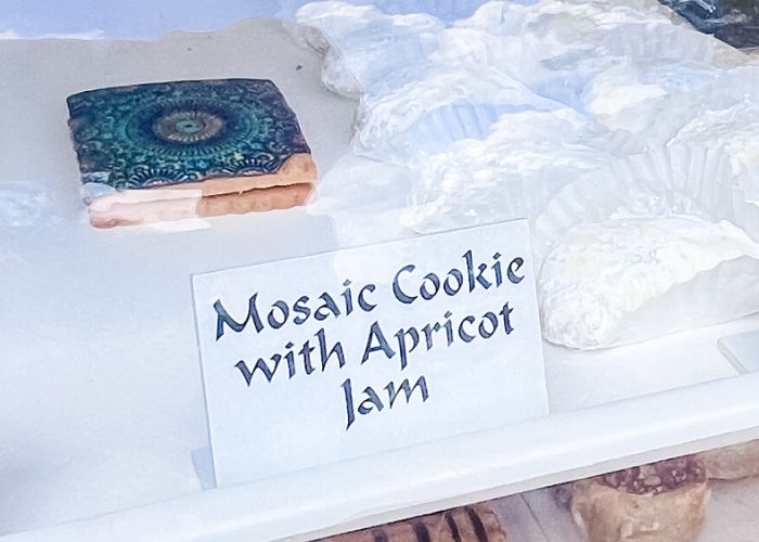 Mosaic Cookie with Apricot Jam