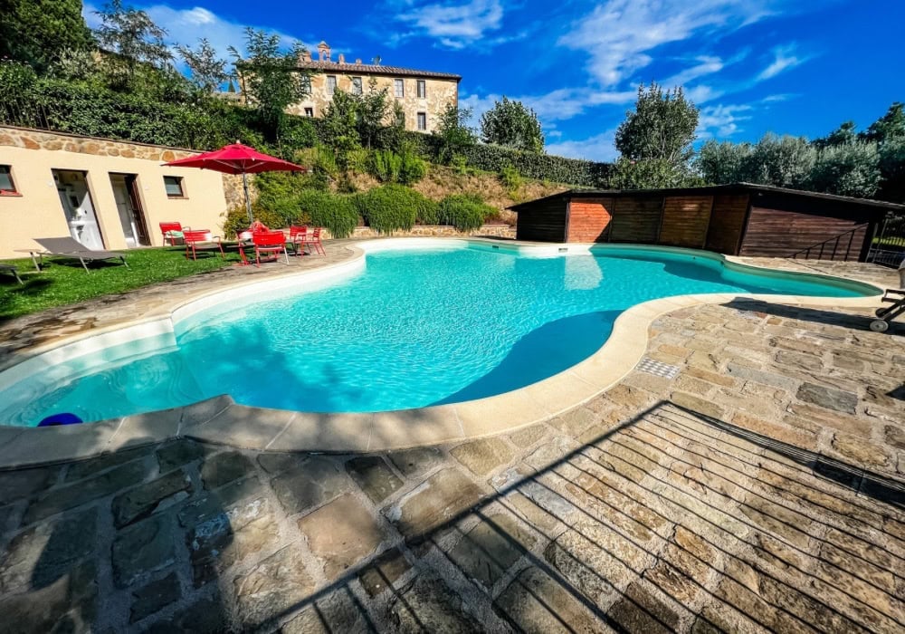 swimming pool at La Moscadella